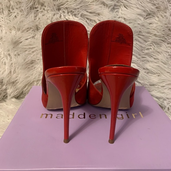 Steve Madden Red Heels size 39 US 8, worn once, still in box - Picture 3 of 5